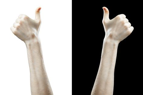 hand with thumb finger up isolated on black and white background Black And White Background, White Background, Black And White, White, Black