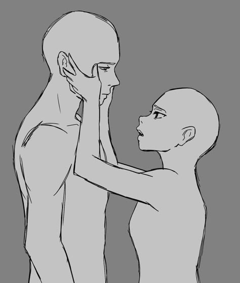 Eye Ship Dynamic, A Couple Drawing Reference, Interaction Poses Drawing Reference, Drawing Reference Three People, Mouth Kissing Reference Drawing, Drawing Base Vampire, Sick Pose Reference Drawing, Swimming Drawing Poses, Webtoon Reference Pose