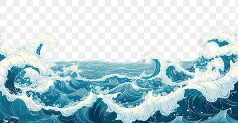 Graphic Design School, Aqua Art, Sea Wave, Sea Shore, Sea Waves, Wave Design, Ocean Waves, Blue Ocean, Design Elements