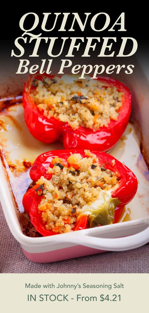 Try these colorful bell peppers filled with a hearty mixture of cooked quinoa, ground beef, black beans, and green chiles, baked to perfection. A wholesome and flavorful meal! Quinoa Stuffed Bell Peppers, Quinoa Tacos, Cooked Quinoa, Green Chiles, Green Chile, How To Cook Quinoa, Bell Peppers, Taco Seasoning, Flavorful Recipes