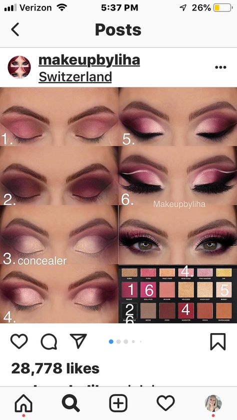 Wine Colour Eye Makeup Tutorial, Maroon Makeup Looks For Brown Eyes, Make Up For Maroon Gown, Wine Colored Eye Makeup, Step By Step Makeup Eyeshadow, Fall Wedding Makeup For Bride Burgundy, Burgundy Eyeshadow Looks Step By Step, Pink Brown Eyeshadow Looks, Burgundy Eye Makeup Tutorial