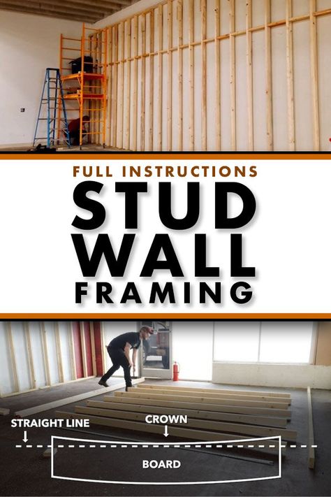 Framing Basement Walls, Fine Woodworking Furniture, Printable Woodworking Plans, Woodworking Projects Gifts, Wall Framing, Framing Construction, Woodworking Shop Layout, Woodworking Storage, Unique Woodworking