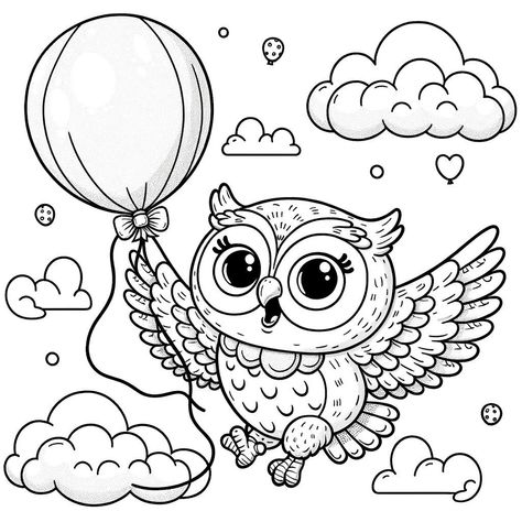 Free Printable Animal Coloring Pages Owl Coloring Page, Fargelegging For Barn, Owl Coloring, Bird Coloring, Owl Coloring Pages, Halloween Wallpaper Cute, Whimsical Owl, Coloring Supplies, Animal Coloring