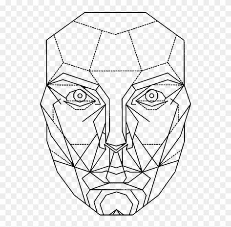 Perfect Face Png, Perfect Face Template, Kids Art Journal, Golden Ratio Art, Perfect Face Shape, Geometric Face, Face Proportions, Face Outline, Face Template