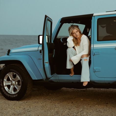 I don’t know what I love more the dress from @freepeople or the @jeep but either way what a fun colorful shoot to wind up the beach shoots this summer! 🤩 Jeep Photoshoot Ideas, Beachy Car, Fall Shoot, Pics Ideas, Beach Shoot, Love More, Senior Photos, I Don T Know, Don T Know