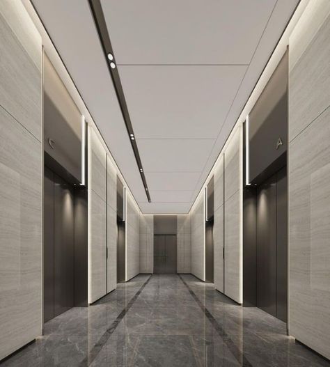 Apartment Lift Lobby Design, Office Building Lobby, Azerbaijan Airlines, Lift Lobby Design, Elevator Lobby Design, Bel Air Road, Corridor Ceiling, Lift Lobby, Elevator Lobby