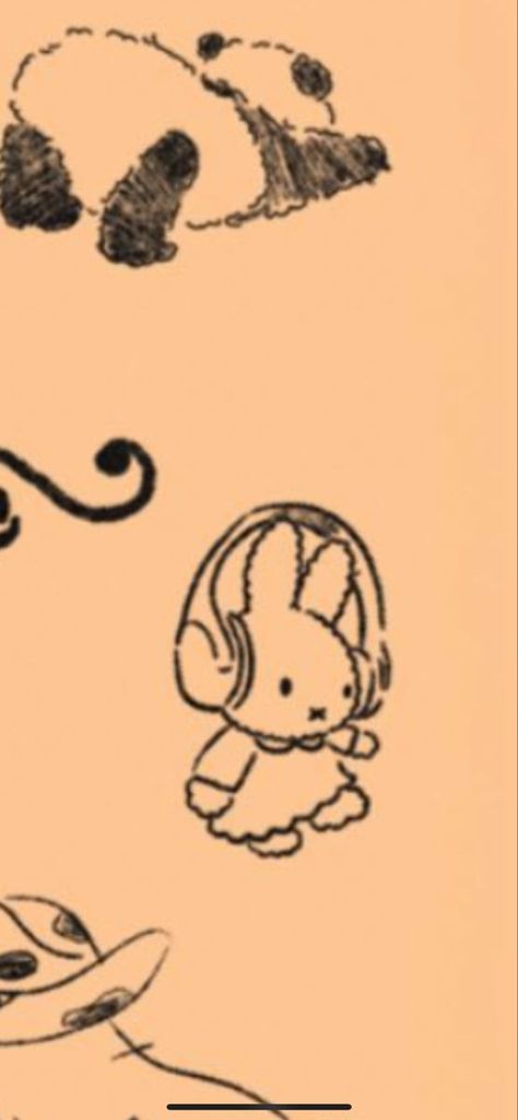 miffy tattoo Miffy With Headphones Drawing, Monchichi Tattoo, Miffy Headphones, Bunny With Headphones, Miffy Drawing, Miffy Tattoo, Headphones Tattoo, Voodoo Tattoo, Bunny Tattoos