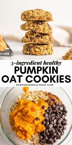 39 reviews · 20 minutes · Vegan Gluten free · Serves 12 · Healthy Pumpkin Oat Cookies Pumpkin Oat Cookies, Clean Sweets, Pumpkin Oats, Oat Cookies, Energy Snacks, Healthier Food, Protein Balls, Makanan Diet, Health Nut