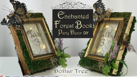 The enchanted tales of (insert kids name) center piece Enchanted Forest Favors Diy, Enchanted Forest Guest Book, Enchanted Forest Trees Diy, Fairytale Decor Diy, Enchanted Forest Lantern Centerpieces, Enchanted Forest Theme Decorations Diy, Enchanted Forest Bridal Shower Theme, Enchanted Forest Theme Party Favors, Enchanted Forest Centerpieces Diy