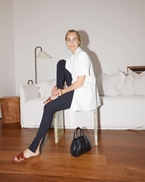 Fashion Quarterly | True to style: in conversation with Brooke Testoni Working In Retail, Mid Century Scandinavian, Classic Blazer, Instagram Influencer, Denim Branding, Dress For Success, Branded Handbags, Grey Denim, Well Dressed