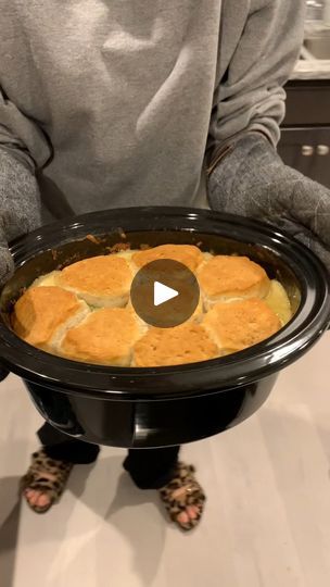 337K views · 4.5K reactions | your family will love this easy crockpot dinner! | your family will love this easy crockpot dinner!

wife makes chicken potpie in a crockpot So easy

this original video was produced by Network Media, LLC... | By Hanna and Zechariah | Bag of frozen chicken cubes.
And then we're going in with some tater tots. Okay. Half a
bag. Chicken and tater tots. Mhm. We got lots of frozen
veggies here. Peas, carrots, corn, Gotta have them. Put it
all in. Cream of chicken soup. Two little cans of that
condensed soup. Plop that in there. Okay. Done. And one cup
of whole milk on top. Wow. Pretty easy. Last step for this
part. Obviously we gotta season it with some salt. Got some
pepper, you know, the classics. Gotta go in there. Pepper. And
since this is chicken pot pie, we g Chicken Potpie Soup Crockpot, Chicken And Tater Tots, Chicken Cubes, Rotel Recipes, Chicken Potpie, Crockpot Chicken Pot Pie, Cream Corn, Recipe Using Chicken, Easy Crockpot Dinners