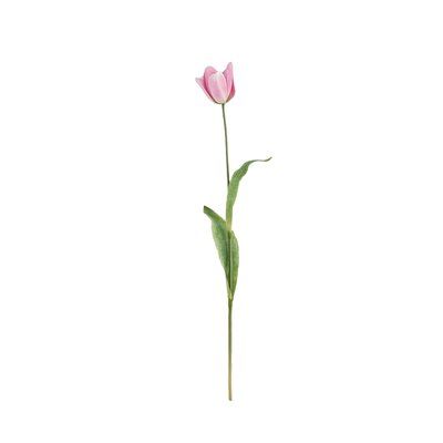 House of Hampton® Simply drop into a vase, pot or jug to display this pretty and timeless tulip stem. The Artificial Tulip Stem will enliven your interiors and add a touch of classic elegance to your home. This single stem can be easily bend and cut to arrange your desired display. It will be a perfect addition to brighten up your home and bring life to your space whatever the season. It will be elegant to any room for placing on a coffee table, windowsill, dressing table, bedroom cabinet, kitch Pink Tulip Tattoo, Snowball Hydrangea, Dressing Table Bedroom, Hydrangea Vase, Bedroom Cabinet, Tulip Decor, Rose Floral Arrangements, Vase Pot, Rainbow Tattoos