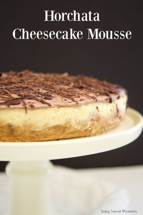 Horchata Recipe Mexican, Cheesecake Mousse Recipe, Mousse Cheesecake, Horchata Recipe, Banana Pancakes Recipe, Cheesecake Mousse, Nice Recipes, Mousse Recipes, Cheesecake Bites