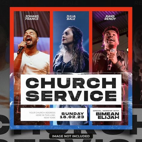 Youth Service Flyer, Youth Church Graphic Design, Church Service Flyer, Event Planner Logo, Church Banner, Service Template, Social Media Church, Church Inspiration, Church Media Design