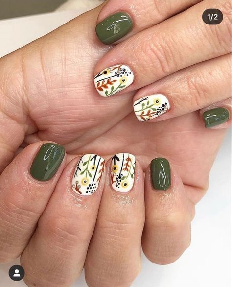 Thanksgiving Nail, Nails Art Designs, Cute Gel Nails, Thanksgiving Nails, Dipped Nails, Funky Nails, Floral Nails, Chic Nails, Nail Polishes