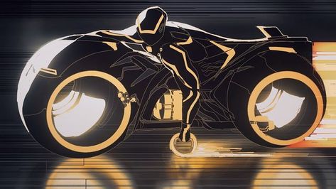 Tron Motorcycle, Futuristic Bike, Tron Art, Tron Bike, Tron Uprising, Motorbike Illustration, Magical Girl Aesthetic, Tron Legacy, Concept Art Tutorial