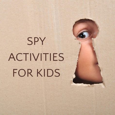 Spy Camp Activities For Kids, Spy Activities For Kids, Detective Crafts, Secret Agent Games, Detective Themed Classroom, Spy Camp, Spy Activities, Spy Names, Spy Training