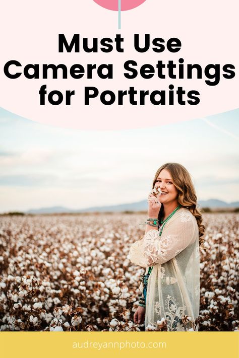 Portrait Camera Settings Outdoor, Best Camera Settings For Portraits, Sony Camera Settings Photography Tips, Photo Settings For Portraits, Beginner Camera Settings, Best Settings For Outdoor Portraits, Camera Settings For Outdoor Photography, Professional Camera Settings, Manual Settings For Outdoor Portraits