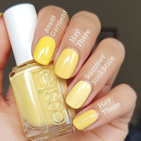 Essie Nail Polish Colors, Essie Nail Colors, Yellow Nail, Nagellack Trends, Essie Nail Polish, Essie Nail, Yellow Nails, Mellow Yellow, Nail Polish Colors