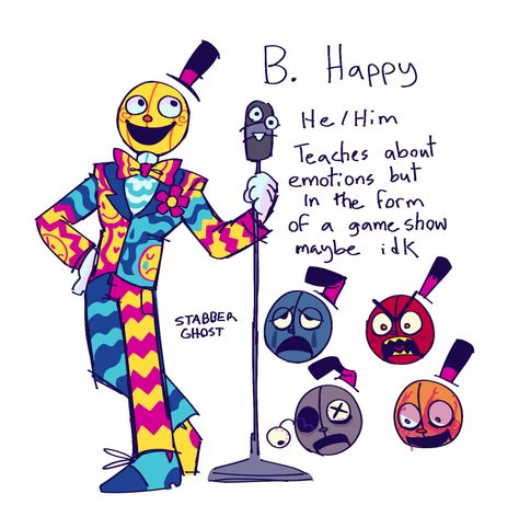 Regretevator Oc Ideas, Funky Character Design, Emoji Character Design, Cake Character Design, Amazing Digital Circus Oc, Dhmis Oc, Digital Circus Oc, Clown Character Design, The Amazing Digital Circus Oc