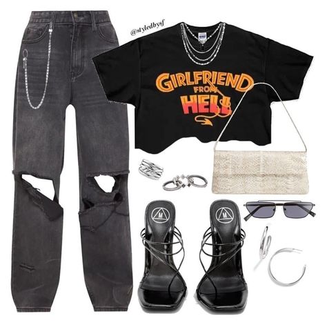 2020 Outfits, 여름 스타일, Famous Fashion, Cute Comfy Outfits, Teenage Fashion Outfits, Edgy Outfits, Swag Outfits, Polyvore Outfits, Retro Outfits