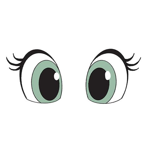 Eyes Drawing Cartoon Easy, Animated Eyes Drawing, Cute Animal Eyes Drawing Cartoon, Drawing Animal Eyes Step By Step, Cartoon Eyes Cute, Simple Eye Drawing Cartoon, Eyes Drawing Easy, Cartoonish Eyes, How To Paint Eyes