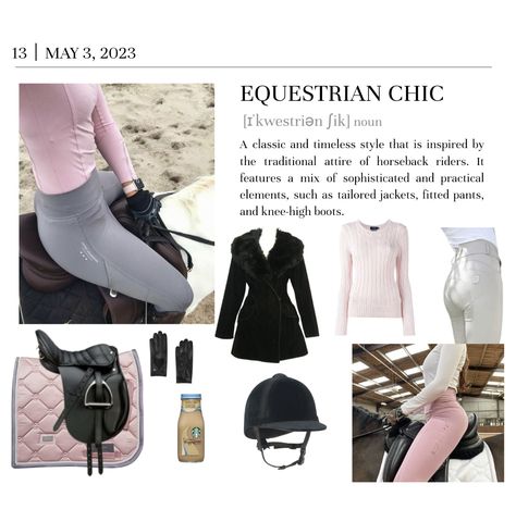 Modest Horse Riding Outfit, Equestrian Life Aesthetic, Coquette Equestrian, Money Hobbies, Equine Clothing, Equestrian Style Outfit, Horse Riding Outfit, Equestrian Chic, Horse Riding Equestrian