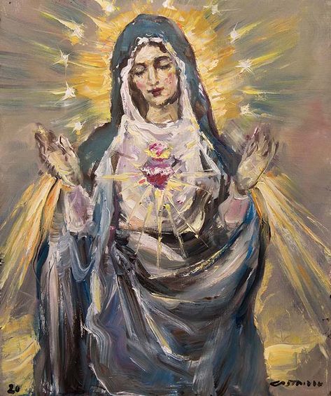 The Virgin Mary, Our Lady, Virgin Mary, Oil Painting, Art