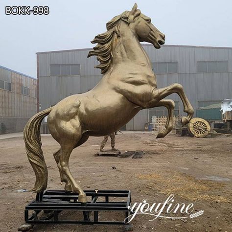 Marble/Bronze/Stainless Steel Sculptures for sale-YouFine Sculpture Horse Canvas Painting, Hindi Alphabet, Jumping Horse, Horse Canvas, Cement Art, Horse Statue, Statues For Sale, Sculptures For Sale, Steel Sculpture