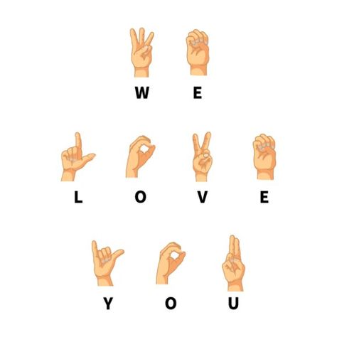 We love you, phrase on hand language @creativework247 We Love You, Gold Balayage On Dark Hair, Hand Language, English Sign Language, Balayage On Dark Hair, Simple Sign Language, Sign Language Art, Sign Language Chart, Sign Language Lessons