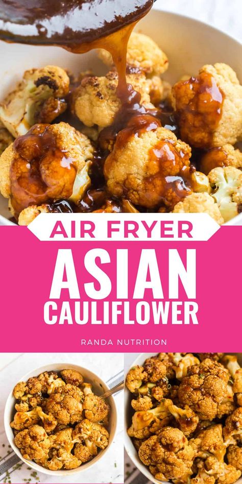 Purple Cauliflower Recipe, Asian Cauliflower, Cauliflower Air Fryer, Healthy Soy Sauce, Deep Fried Cauliflower, Cauliflower Recipes Healthy, Curried Cauliflower, Air Fryer Cooking Times, Soy Recipes