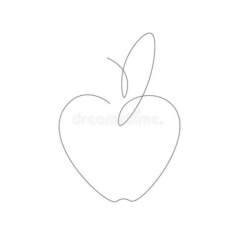 Apple Line Tattoo, Minimalist Fruit Tattoo, Apple Tatoos Small, Apple Heart Tattoo, Minimalist Apple Tattoo, Apple Outline Tattoo, Fine Line Apple Tattoo, Simple Apple Tattoo, Small Teacher Tattoos