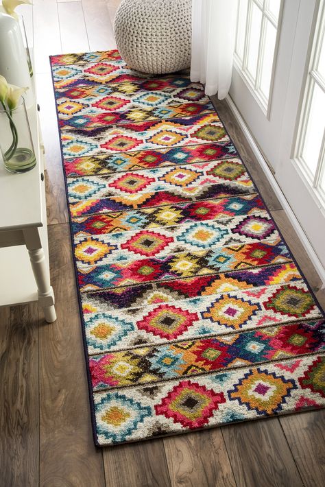 American Quilts Patterns, Bohemian Coffee Table, Living Room Decoration Ideas, Braided Rag Rugs, Retro Rug, Vintage Style Rugs, Mid Century Rug, Room Decoration Ideas, Retro Rugs