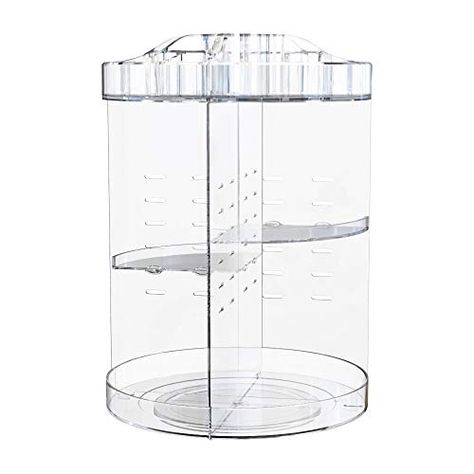 MoKo Makeup Organizer, Acrylic 360-degree Rotating Adjustable Cosmetics Beauty Supplies Organizers Case Box and Stora... Clear Rotating Organizer, Clear Acrylic Organizer, Clear Skincare Organizer, Skincare Orginazer, Rotating Skincare Organizer, Wishlist Room Decor, 360 Organizer, Skincare Holder, Clear Organizers