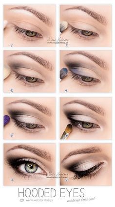 Mata Hooded, Teknik Makeup, Hooded Eye Makeup Tutorial, Hooded Eyelids, Mekap Mata, Alat Makeup, Eyeliner For Beginners, Make Up Tutorials, Easy Makeup Tutorial