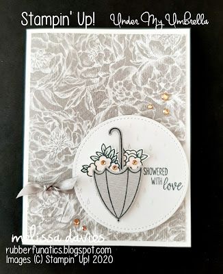 Stampin Up Shower Cards, Stampin Up Under My Umbrella Cards, Su Under My Umbrella Cards, Diy Bridal Shower Cards Handmade, Bridal Shower Cards Stampin Up Simple, Stampin Up Wedding Shower Card Ideas, Handmade Wedding Shower Cards, Bridal Cards Handmade, Under My Umbrella Stampin Up Cards