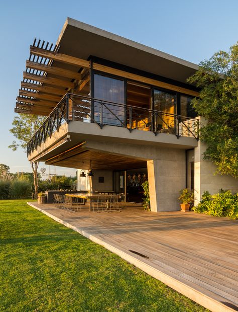 Modern Deck, Casa Country, Design Exterior, घर �की सजावट, Roof Design, Dream House Exterior, House Architecture Design, Residential Architecture, Design Case