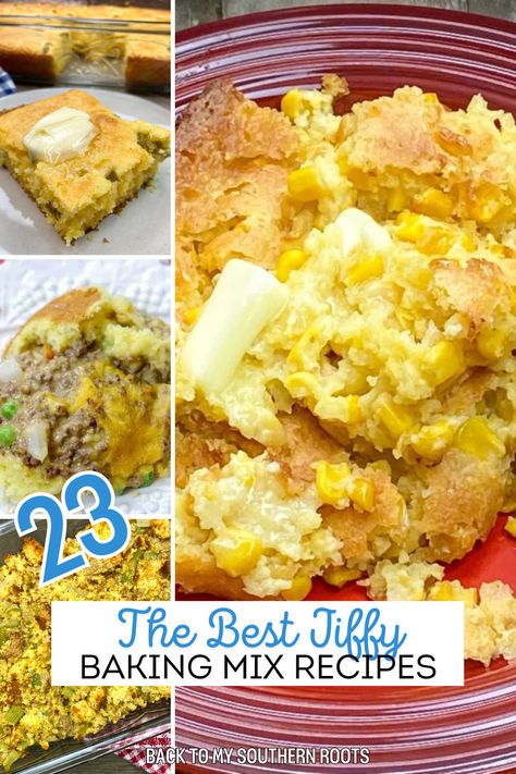 Pictures of recipes made with Jiffy corn muffin mix. Jiffy Corn Mix Recipes, Jiffy Cornbread Add Ins, Jiffy Corn Muffins In Air Fryer, Corn Spoon Bread Jiffy, Jiffy All Purpose Baking Mix Recipes, Jiffy Cornbread Mix Recipes, Boxed Cornbread Recipes, Cornbread Recipe Using Jiffy Boxes, Sweet Jiffy Cornbread Recipes