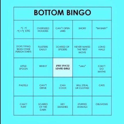 Bottom Bingo Template, Bottom Bingo, Fun Couple Games, Character Sheet Template, Bingo Sheets, Bingo Template, Inappropriate Thoughts, Funny Memes About Girls, Story Games