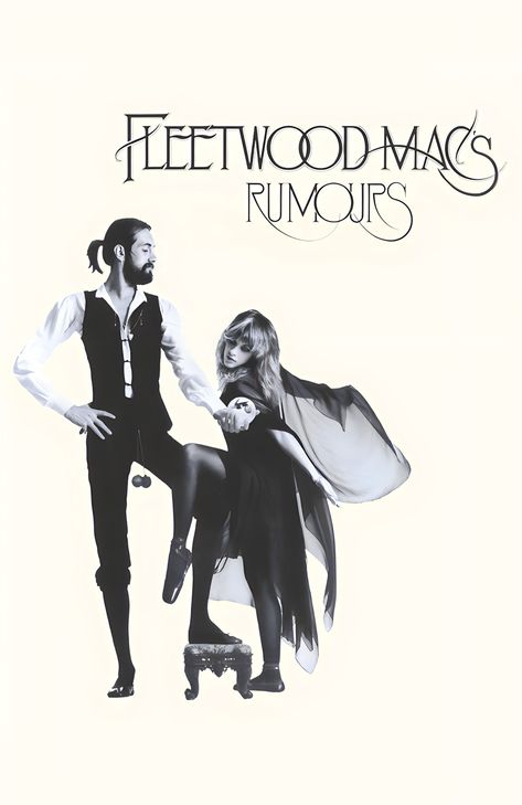 Fleetwood Mac Rumours album cover art Fleetwood Mac Rumours, Rumours Album, Fleetwood Mac Rumors, Rock History, Lindsey Buckingham, Go Your Own Way, Hotel California, Lyric Poster, Music Album Cover