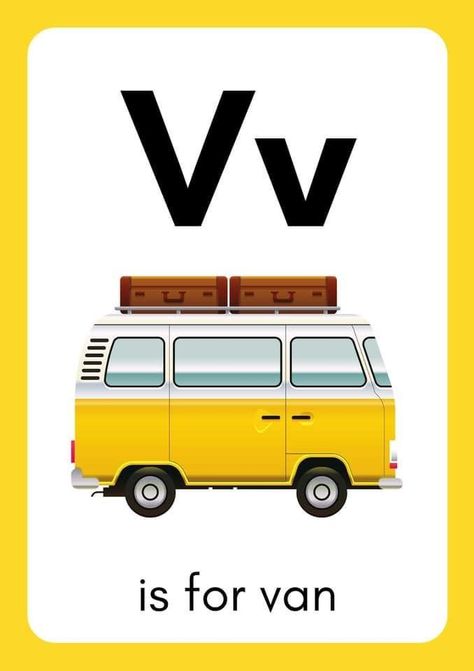 Abc Flashcards Printable, Letter V Worksheets, Kids Learning Alphabet, Alphabet Flash Cards Printable, V Alphabet, Alphabet Activities Kindergarten, Alphabet Letters Images, Free Printable Alphabet, Letter Flashcards