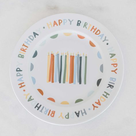 Painted Birthday Plate, Birthday Plates Ceramic, Birthday Plates Diy, Paint Plate, Celebration Plate, Diy Pottery Painting, Birthday Traditions, Painting Birthday, Homemade Birthday