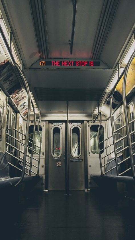 Subway Wallpaper, Subway In Nyc, Taxi Drawing, Train Interior, Shifting Visuals, Chicago Transit Authority, Ny Subway, New York Night, Bullet Train