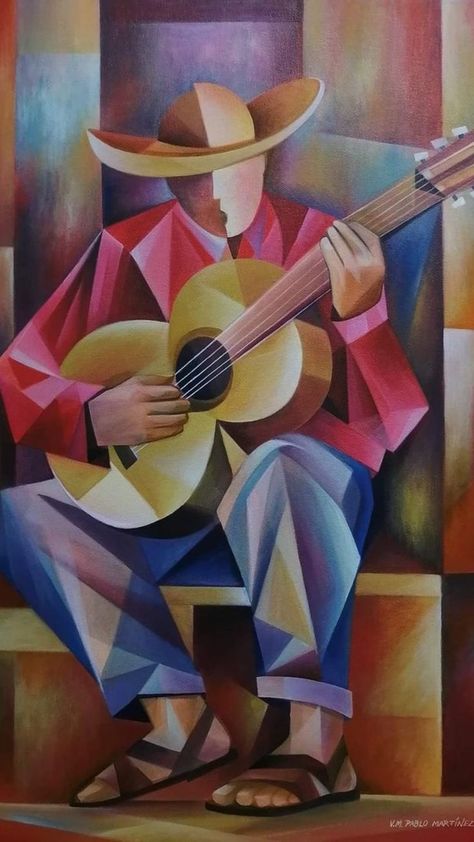 Arte Jazz, Modern Artwork Abstract, Cubist Art, Cubism Art, African Art Paintings, Soyut Sanat Tabloları, Art Painting Gallery, Painting Art Lesson, Mandala Wall Art