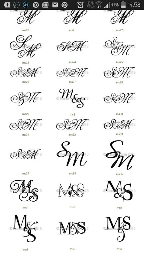 Sm Initial Tattoo, Ms Letter Tattoo, Sm Tattoo Letter Design, Ms Logo Design Art, Sm Tattoo, Ms Monogram, Ms Tattoos, Initials Logo Letters, Monogram Tattoo