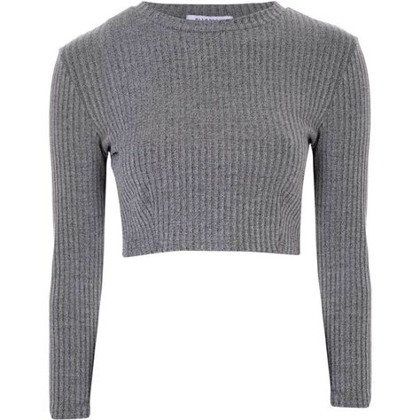 Glamorous Grey Ribbed High Neck Crop Top ($21) ❤ liked on Polyvore featuring tops, sweaters, crop tops, shirts, grey, gray long sleeve shirt, grey sweater, gray shirt, cropped shirts and gray sweater Shirts Crop Tops, High Neck Shirts, Tall Sweater, Shirts Crop, High Neck Crop Top, Petite Sweaters, Grey Crop Top, Marled Sweater, Grey Long Sleeve Shirt