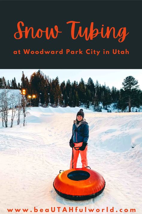 If you are looking for a fun winter activity in Utah that is requires less skill than skiing or snowboarding, consider going snow tubing in Park City. #utah #parkcity Park City Utah winter, things to do in Park City Utah, Park City Utah winter ski resorts, Woodward Park City, winter things to do in Park CIty Utah Utah Travel Winter, Park City Winter, Park City Utah Winter, Utah Park City, Utah Ski Resorts, Utah Winter, Adventure Trips, Family Ski, Utah Skiing