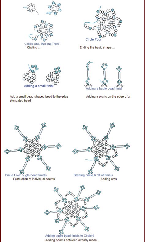 Diy Bead Snowflakes, Bead Embroidery Snowflake, Seed Bead Snowflake Patterns, Free Beaded Snowflake Patterns, Snowflake Beading Pattern, Beaded Snowflake Pattern, Snowflake Bead Ornament, Diy Beaded Snowflakes, Beaded Snowflakes Ornament Free Pattern