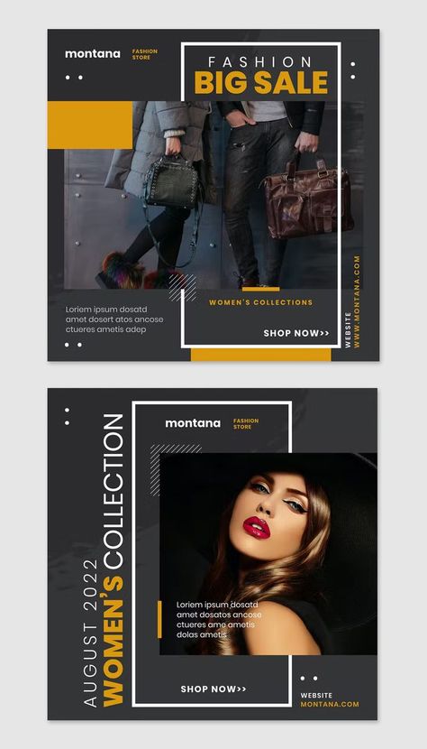 Fashion Sale Instagram Post Templates AI, EPS Brunette Hair Cuts, Poster Idea, Ads Creative Advertising Ideas, Banner Ideas, Instagram Design, Ads Creative, Creative Advertising, Instagram Post Template, Design Creative