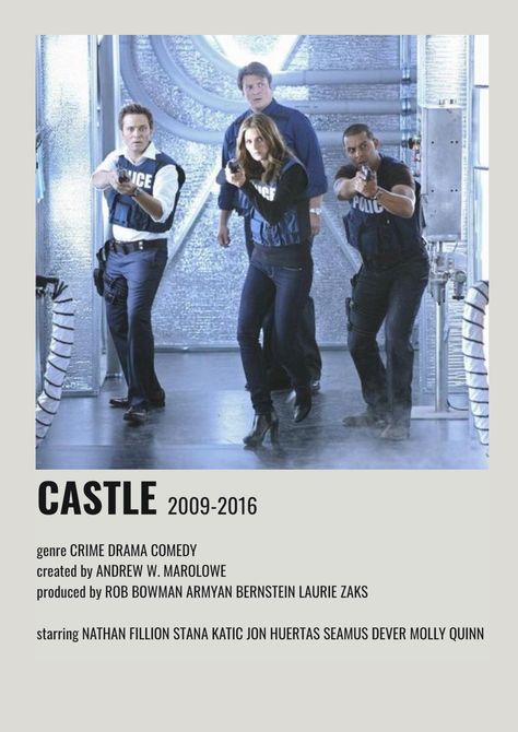 Castle Poster Tv Show, Detective Movie Poster, Castle Show, Show Polaroid Poster, Tv Show Posters, Castle Tv Show, Castle Movie, Castle 2009, Detective Movies